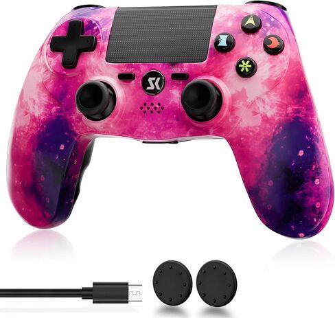 ISHAKO Controller for PS4, Wireless Controller for Sony PlayStation 4/Slim/Pro, Remote Control with Double Vibration, 6-axis Motion Sensor, Speaker, 3.5mm Audio Jack, TouchPad, and 800mAh Battery in Kuwait