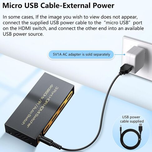 HDMI Switch 4k@60hz Splitter, 3 in 1 Out with IR Remote HDMI 2.0 Video Selector Switch Box,Manual+Auto HDMI Hub Supports HDR, 3D, HDCP2.2 Compatible with PC, Xbox, PS5 / PS4, Switch,DVD,Fire Stick in Saudi Arabia