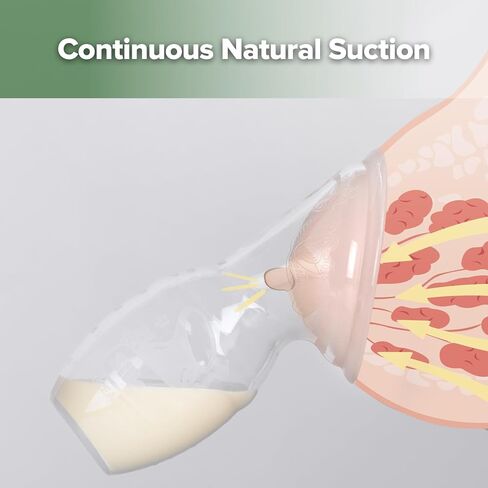 haakaa Manual Breast Pump & Silicone Cap Combo for Nursing Mom (Gray, 4oz. without Base) in Saudi Arabia
