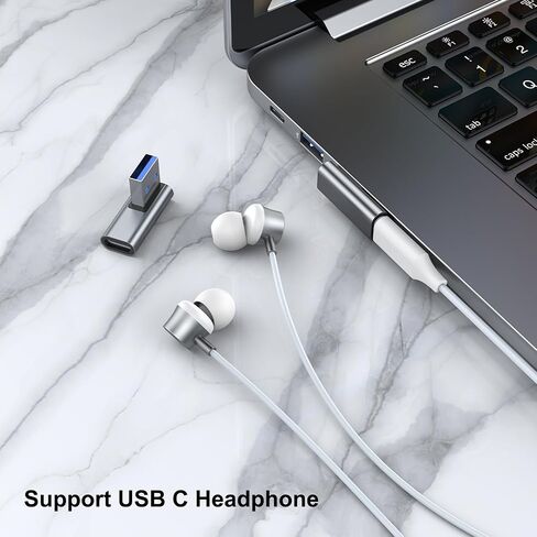 AreMe 90 Degree USB to USB C Adapter 4 Pack, Up and Down Angle, Left and Right Angle Type C Female to A Male Converter Extender for PC, Laptop, USB A Charger, Power Bank and More (Black) in Saudi Arabia