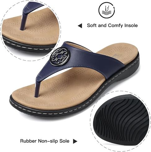 SHIBEVER Womens Flat Thong Sandals: Comfortable Walking Summer Casual Flip Flops for Women in Saudi Arabia