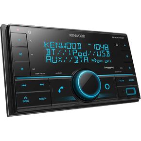Kenwood DPX304MBT Double DIN in-Dash Digital Media Receiver with Bluetooth (Does not Play CDs) | Mechless Car Stereo Receiver | Amazon Alexa Ready - Black