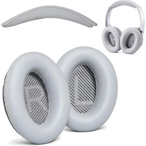 وسائد أذن بديلة QC35 / QC35 ii وعصابة رأس QC35 / QC35 ii Headband V3 وسادة متوافقة مع سماعات Bose QuietComfort 35 (QC35) وBose QuietComfort 35 ii (QC35 ii) (أبيض) in Kuwait
