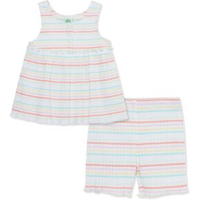Little Me Clothes for Baby Girls' Knit Play Sets, 12 Months - 4 Toddlers
