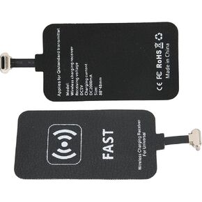 10W Fast Wireless Charging Receiver, 5V/2A Type C Wireless Charging Receiver - Wireless Charger Receiver Chip for Mobile Phones with USB-C