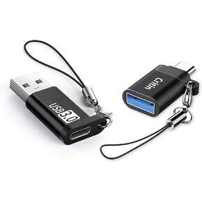 محول USB C إلى USB ومحول USB إلى USB C 2 حزمة، محول OTG لمزامنة البيانات USB 3.0 5G BPS مع حبل قصير، متوافق مع الهواتف المحمولة والأجهزة اللوحية ولوحة مفاتيح iPad AirPods iWatch والماوس، إلخ. in Kuwait