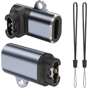 Vancle 2 Pack Charger Adapter for Garmin Watch, Type-C USB Cable Charging for Fenix 7 6 5 S X, Forerunner 965 955 935 245 45 45S, Vivoactive 5 4 4S 3, Venu, Instinct, Approach S62, Epix, Quatix
