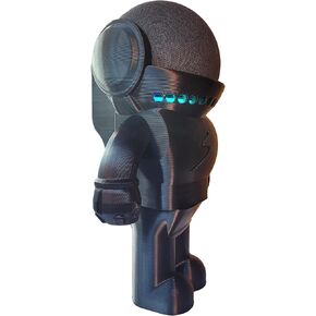 Splin Table Stand Holder Compatible with Amazon Alexa Smart Speaker Echo Dot (4th and 5th gen.) and Apple HomePod Mini, Astro Hero Robot Style (Black)