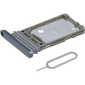 MMOBIEL SIM Card Slot Tray Holder Replacement Compatible with Samsung Galaxy S21 5G / S21-6.2 inch - 2021 - Incl. Rubber Gasket and Sim Pin (Gray)