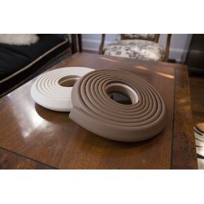 Cardinal Gates EC Edge Cushion for Baby Proofing - Edge Protector Strip for Baby Safety - 12 Feet of Padding - Made in The USA - Black