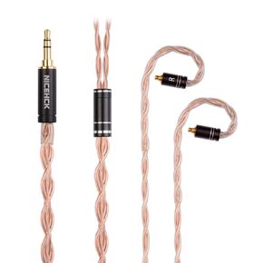 GCT5 Earphone Re-Cable,5N High Purity Monocrystalline Copper,4 Core OCC,0.78 2Pin/QDC/MMCX Detachable Metal Connector,2.5/3.5/4.4mm Plug,1.2m Soft Upgrade Wired Earbuds Cable