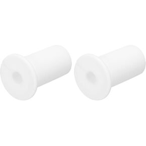 uxcell 2Pcs Wall Grommets for Cables 3/4 Inch Silicone Cable Wall Bushing Feed Through Cable Routing Kit Accessories Wall Cable Pass Through for Ethernet with 7mm Hole, White