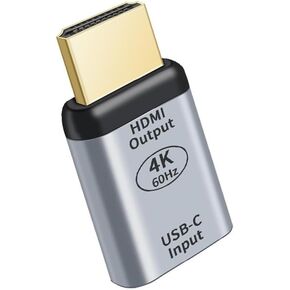NFHK USB-C Type C Female Source to HDMI Sink HDTV Adapter 4K 60hz 1080p for Tablet Phone Laptop