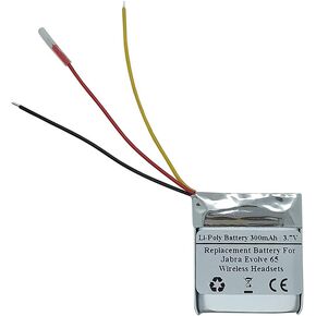 300mAh 3.7V Replacement Battery for Jabra Evolve 65 Wireless Headsets, AHB472625PLT, CP-GN650