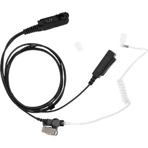 Two Way Radio Earpiece Compatible with Motorola XPR 3000 3000e 3300 3300e 3500 3500e Walkie Talkie Acoustic Tube Headset with Mic PTT