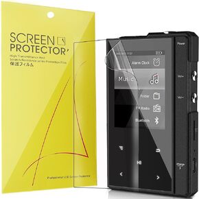 Screen Protector, 6 Pack TPU Clear Film Compatible for Phinistec Z6 MP3 Player