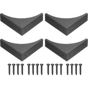 uxcell Corner Protectors, 4Pcs 2.56" - Metal Corner Protector, Vintage Decorative Corner Brackets with Screws, Edge Guards for Furniture Box Table (Gold)