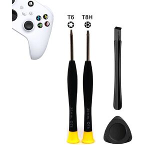 Cleaning Repair Tool Kit for Xbox One, Elite 1, Elite 2, 360, One S, Series S/X Controller with Paddles, Torx Security Screwdriver Set T6 T8H, Plastic Safe Pry Bar, Triangle Paddle, Spare Part(Xbox-4) in Saudi Arabia