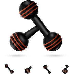 Aluminum Alloy 1'' 25mm-17mm Ball Adapter Compatible with Ram Mounts B Size 1'' Double Socket Arm,Applicable to Garmin 17mm Swivel Ball Mounting Pattern GPS Mount(25mm to 17mm Aluminum Adapter)