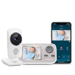 motorola MBP845CONNECT 5" Video Baby Monitor with Wi-Fi Viewing, Digital Zoom, Two-Way Audio, and Room Temperature Display