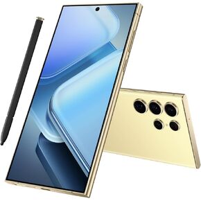 C24 Ultra 5G Unlocked Cell Phone, 6+256GB Smartphone, Android 13.0, 48+108MP Zoom Camera, Build in Pen,Long Battery Life 6800mAh, Dual SIM, 6.8“ HD Screen,Face ID/Fingerprint Lock/GPS(Black)