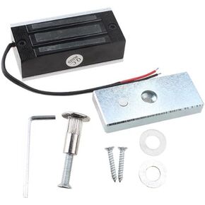 AGPtek® 60kg 130LBs Holding Force Electric Magnetic Lock for Door Access Control System Electromagnet Fail-Safe NC Mode