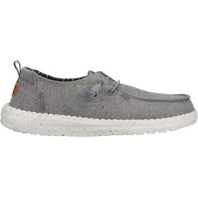 Hey Dude Wendy Chambray Grey Size 8, Women’s Shoes, Women’s Slip-on Loafers, Comfortable & Light-Weight