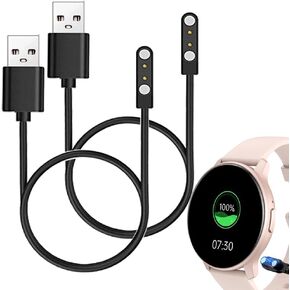 Charger Cables Compatible with OYV TGW008 1.28" Round Fitness Tracker Smart Watch, 2-Pack
