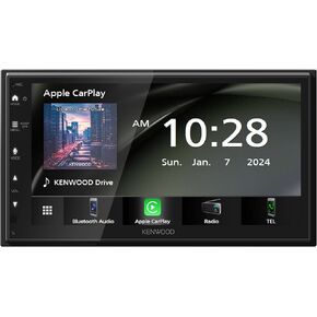 KENWOOD DMX4710S Digital Car Stereo (50W x 6-Ch), Apple CarPlay & Android Auto Compatible, Bluetooth-Enabled Head Unit with 6.8" LCD Display, Single DIN Touchscreen Car Stereo with USB Mirroring