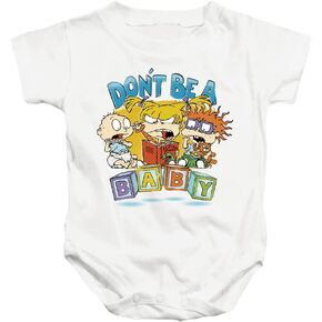 LOGOVISION Rugrats Don't Be A Baby Blocks Unisex Infant Snap Suit for Baby