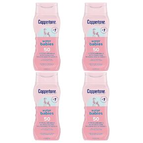 Coppertone Water Babies Non-Irritating Lotion with SPF 50 (Pack of 4)