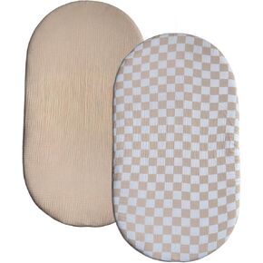 ملاءات سرير من الموسلين من شركة Bolton Baby | 100% قطن فائق النعومة وجيد التهوية | مناسب عالمي لمراتب سرير الأطفال المختلفة: 33X17X4 | عبوتان (حكيم) in Kuwait