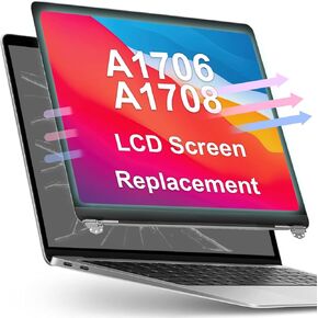 (Space Grey) LCD Screen Replacement for MacBook Pro A1706 A1708 EMC 3071 EMC 3163 EMC 2978 EMC 3164 Retina Full Display Assembly A+++ FOCUS LCD