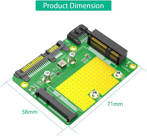New Version Dual mSATA SSD to Dual SATA3 Adapter in Saudi Arabia