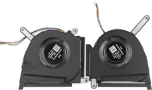 استبدال مروحة تبريد وحدة المعالجة المركزية + وحدة معالجة الرسومات الجديدة لـ ASUS TUF Dash (2022) F15 FX517 FX517Z FX517ZC FX517ZR FX517ZE/ZM RTX 3050 3050Ti Series FP85 DFS5K22305283E FP86 DFS5K22115371E DC5V 0.5A in Saudi Arabia