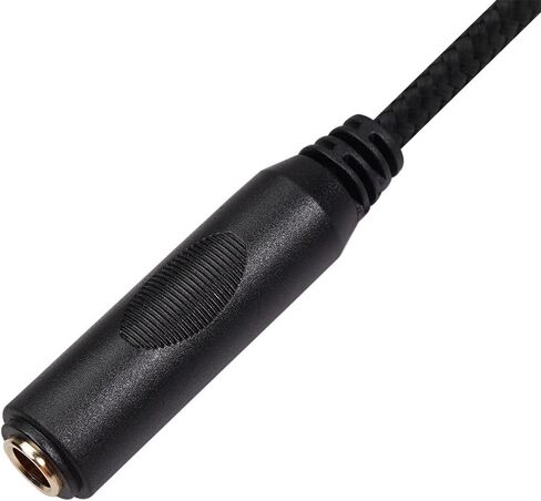 2 Pack 3.5mm to 1/4 inch Female Headphone Adapter, Quarter 1/4 inch 6.35mm Stereo Female Jack to 1/8 inch 3.5mm Male Audio Adapter for Headphone, Amplifiers, Guitar, Amp etc.- 12inch/30cm in Saudi Arabia