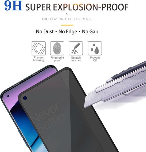 3 قطع واقي شاشة للخصوصية لهاتف OnePlus Nord N20 5G [زجاج مقسى مضاد للتجسس]، فائق الدقة، مضاد للخدش، خالٍ من الفقاعات، زجاج واقي سهل التركيب 9H لهاتف 1+ Nord N20 5G in Saudi Arabia