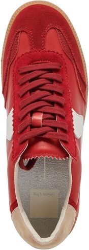 Dolce Vita Women's NOTICE Sneaker, CRIMSON SUEDE, 6.5 in Saudi Arabia