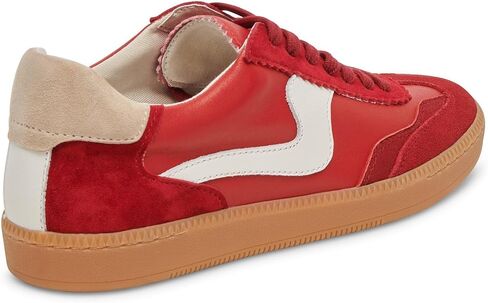 Dolce Vita Women's NOTICE Sneaker, CRIMSON SUEDE, 6.5 in Saudi Arabia