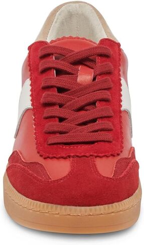 Dolce Vita Women's NOTICE Sneaker, CRIMSON SUEDE, 6.5 in Saudi Arabia