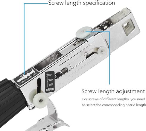 Chain Screw Gun, Packaging Machine, Chain Nail Gun Adapter Aluminum Alloy Corrosion Proof Depth Adjustment Electric Drill Automatic Chain Screw Gun Adapter in Saudi Arabia