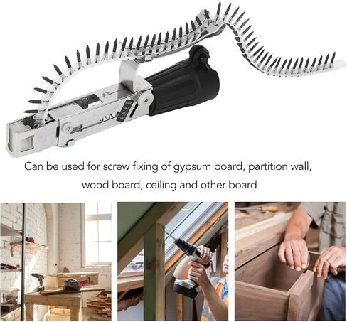 Chain Screw Gun, Packaging Machine, Chain Nail Gun Adapter Aluminum Alloy Corrosion Proof Depth Adjustment Electric Drill Automatic Chain Screw Gun Adapter in Saudi Arabia