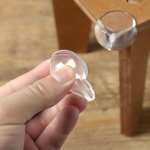 Table Corner Guards, Baby Proofing Safety Plastic Corner Protectors, Clear, Pack of 10 in Saudi Arabia