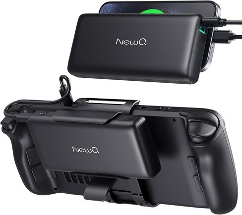 NEWQ 2-in-1 Steam Deck Battery Bank & Stand for Steam Deck/Steam Deck OLED, 20000mAh 65W PD3.0 Fast Charging Power Bank, Steam Deck Accessories, with Dual USB C Cables（Not Suitable for Case） NQ-SD-02 in Saudi Arabia