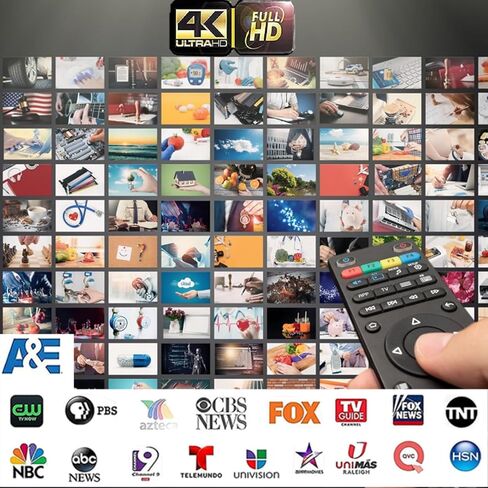 TV Antenna for Smart TV - TV Antenna Indoor Digital HD TV Antenna and Free Local Channels - 4K HD 1080P All TV's VHF UHF 500+ Miles Range - 32.8ft Coax Cable/AC Adapter 2024 New in Saudi Arabia