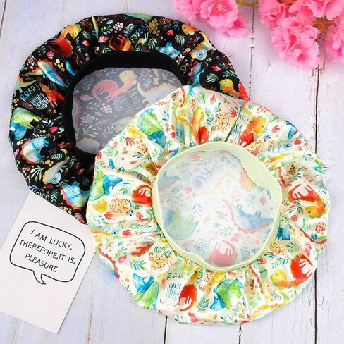 3 Pieces Kids Satin Bonnet Adjustable Sleep Caps Soft Silk Night Sleeping Hats for Teens Toddler Children Reversible Double in Saudi Arabia