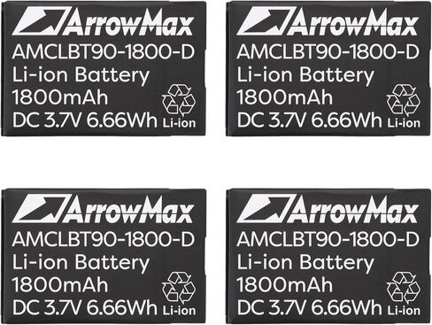 Arrowmax 3.7V 1800mAh Li-ion Replacement Battery for Motorola BT90 HKNN4013A DLR1020 DLR1060 CLP1080 (AMCLBT90-1800-D) in Saudi Arabia