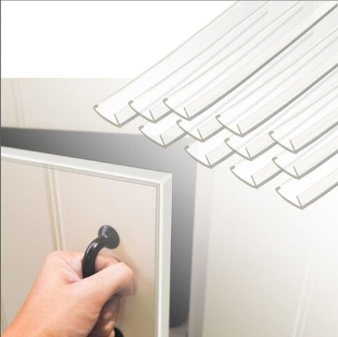 12 قطعة من البلاستيك الواقي من الحواف الشفافة، واقي زوايا جدار الأثاث بطول 16.5 سم لباب الخزانة مقاس 0.7 سم، زخرفة مصدات زوايا الطاولة سهلة الارتداء على المكتب، شريط حماية الحواف الحادة لسرير الدرج in Kuwait