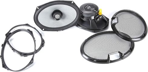 Alpine R-Series R2-S69 6x9 2-Way Coaxial Hi-Res Certified Car Audio Speakers w/Fast Rings Bundle, Integrated 1" Tweeter & Crossover Network, 100W RMS, 300W Peak, 60Hz-40kHz Frequency Response in Saudi Arabia
