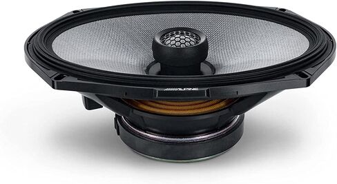Alpine R-Series R2-S69 6x9 2-Way Coaxial Hi-Res Certified Car Audio Speakers w/Fast Rings Bundle, Integrated 1" Tweeter & Crossover Network, 100W RMS, 300W Peak, 60Hz-40kHz Frequency Response in Saudi Arabia